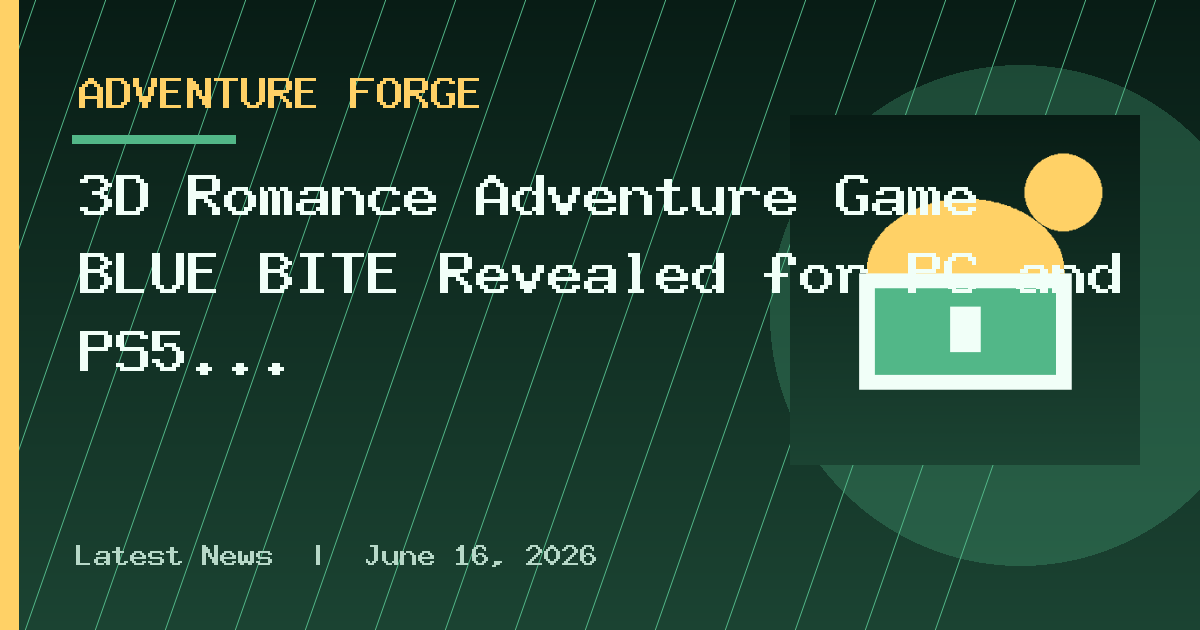 3D Romance Adventure Game BLUE BITE Revealed for PC and PS5