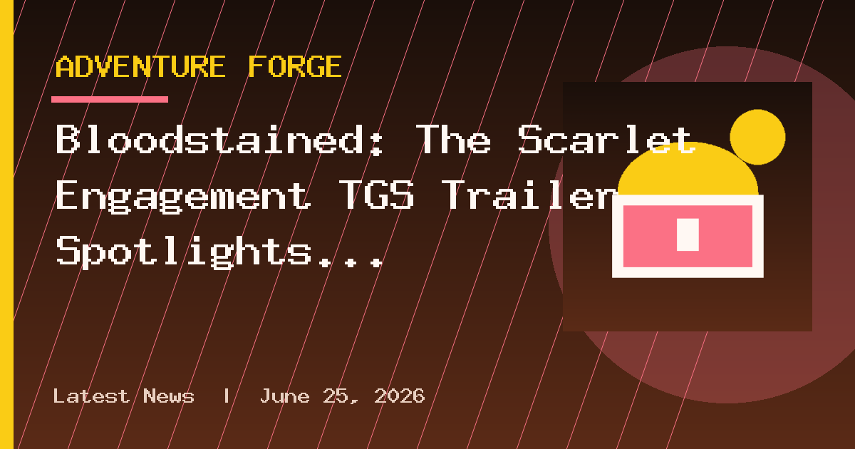 Bloodstained: The Scarlet Engagement TGS Trailer Spotlights New Mechanics