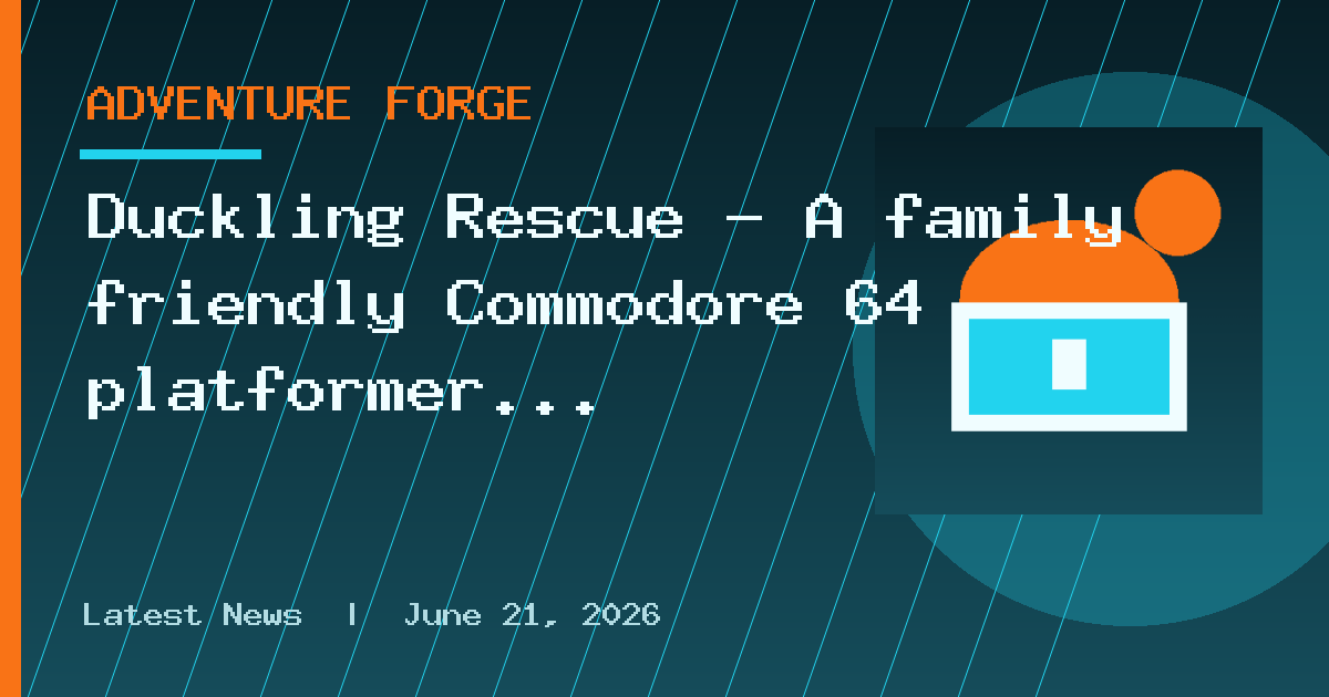 Duckling Rescue - A family friendly Commodore 64 platformer by James Emselle
