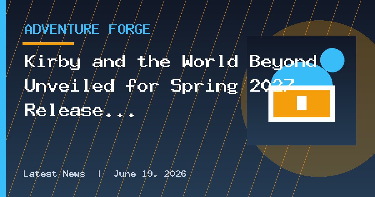 Kirby and the World Beyond Unveiled for Spring 2027 Release
