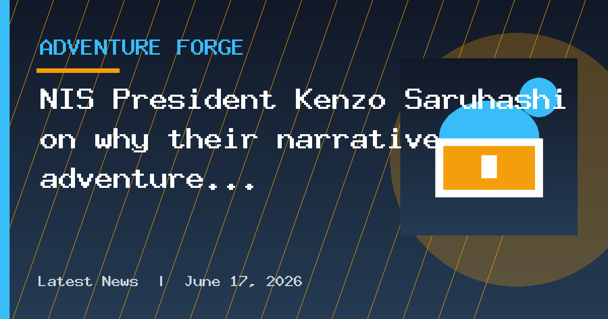 NIS President Kenzo Saruhashi on why their narrative adventure games aren't