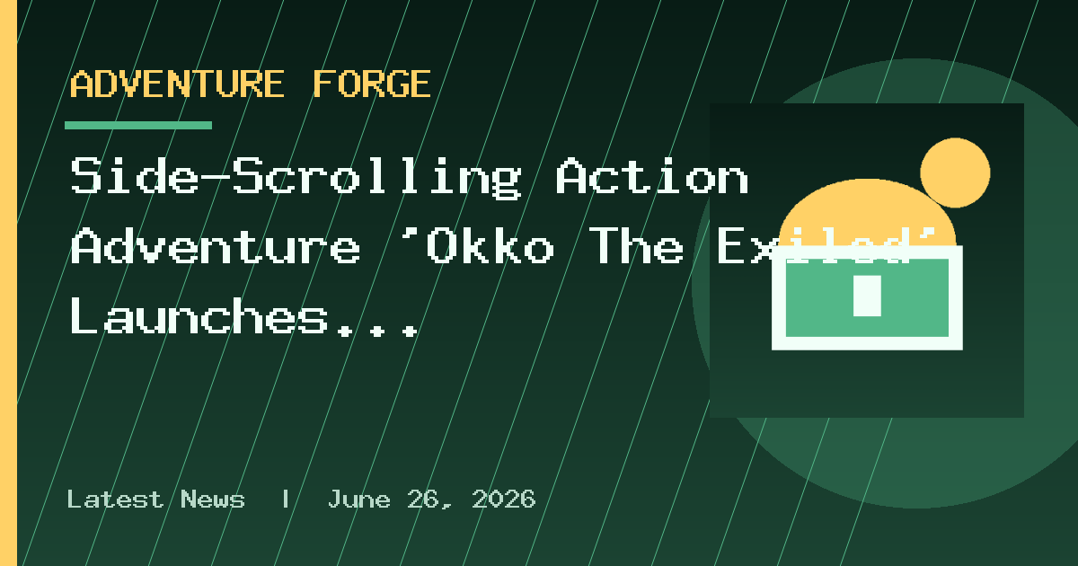 Side-Scrolling Action Adventure ‘Okko The Exiled’ Launches September 30 for PC