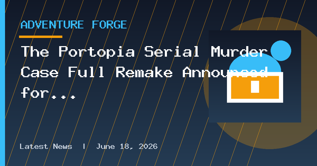 The Portopia Serial Murder Case Full Remake Announced for 2027, Yuji Horii